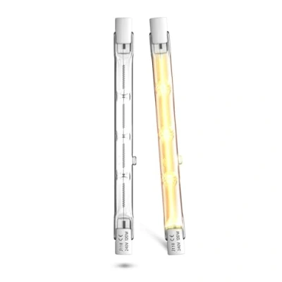 Imagen de Lamptobe Bombilla Halógena 118mm R7S 120W Lineal R7S, Regulable J118 230V Blanco Cálido 2800K Adecuado para Lámparas de Paisaje, 2 Unidades