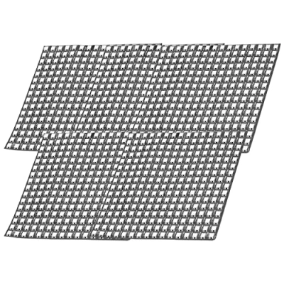 Imagen de AZDelivery 5x RGB led Panel WS2812B 16x16 256 LEDs pantalla flexible Module 5050SMD IC Un solo direccionable funciones a todo color con DC5V Compatible Raspberry Pi
