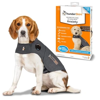 Imagen de ThunderShirt Chaleco Relajante para Perros Antiestrés, ayuda a reducir la ansiedad 5 tallas XS/S/M/L/XL