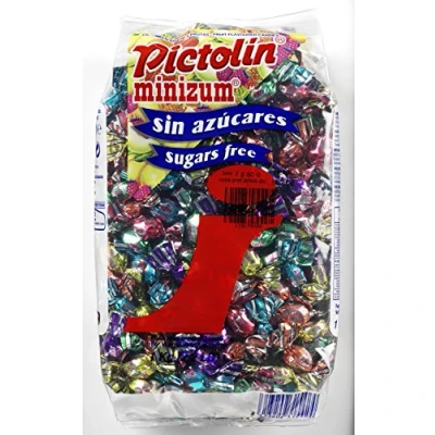 Imagen de Pictolin Minizum Caramelos sin azúcar sabor frutas con edulcorantes 1 kg