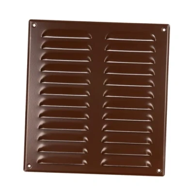 Imagen de 260x280mm Rejilla de Ventilación con Mosquitera Rejillas Aireación Metálicas Acero, Marrón