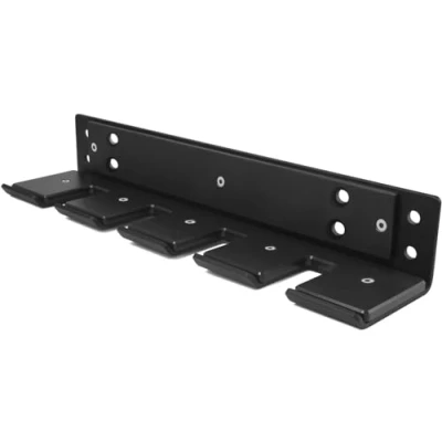 Imagen de Yes4All Soporte vertical para barras olímpicas de pared 4 barras, estante almacenamiento pesas gimnasio en casa