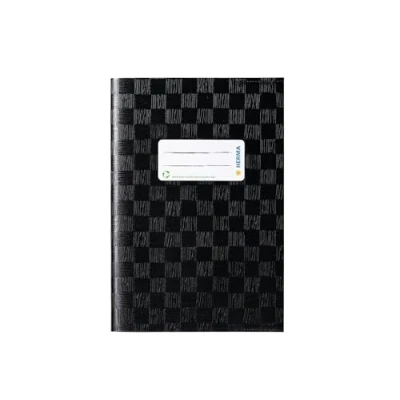Imagen de HERMA 7429 sobres A5 de rafia, negro, 25 unidades, fundas para cuadernos escolares con etiqueta y estructura polipropileno resistente lavable, juego escolares,