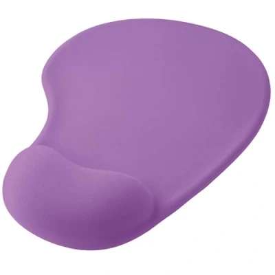 Imagen de OcioDual Alfombrilla con Reposamuñecas para Ratón, Color Violeta, Alfombra Ergonómica Apoyo de Gel, Tejido Tela Suave Base Goma Antideslizante Ratones Láser y Ópticos