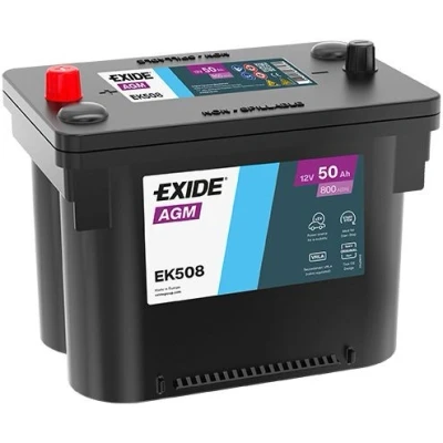 Imagen de EXIDE Start Stop EK508 Batería de arranque 12V 50Ah 800A B7 DODGE: Journey MPV, Avenger Berlina, JEEP: WRANGLER 3, Renegade SUV, Compass