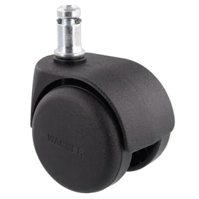 Imagen de WAGNER 01500161 Ruedas giratorias para silla de oficina, diámetro 50 mm, altura construcción 60 freno intervalo, pasador 11 x 20 capacidad carga kg