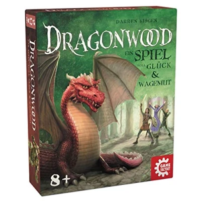 Imagen de Game Factory 646213 Dragonwood, un Juego Lleno de Suerte y atrevimiento, Cartas para Amigos Familiares, niños a Partir 8 años