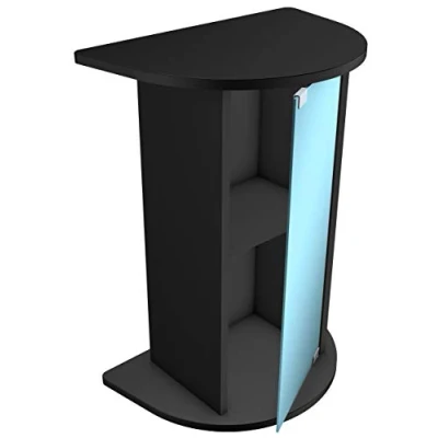Imagen de Tetra AquaArt armario bajo para acuario, especial acuarios Explorer Line de 30/60 litros con cristal frontal curvado, color negro, 1 pieza