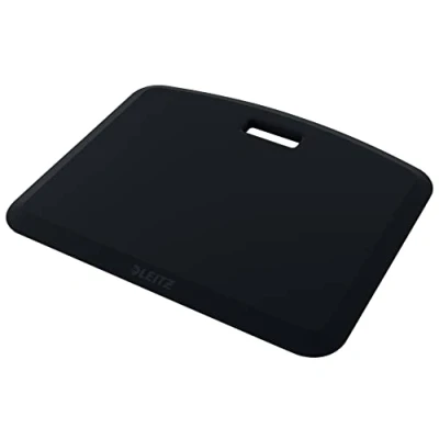 Imagen de Leitz Alfombrilla Anti Fatiga Acolchada para Casa y Oficina, Reduce la el Dolor de Piernas Pies, Tamaño Compacto, Fabricado con Espuma Resistente, Ergo Cosy, Gris Terciopelo, 53690089