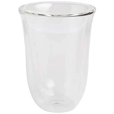 Imagen de Set de 2 tazas De&#039;Longhi Café Latte Macchiato DLSC312, Juego vasos café, Cristal, 220 ml