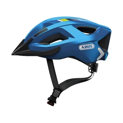 Imagen de ABUS casco urbano Aduro 2.0 integral con luz diseño deportivo para el tráfico hombres y mujeres azul, talla S