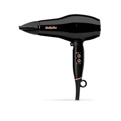 Imagen de BaByliss D5245E Secador de pelo Power Pro 2300, motor AC, secado rápido, tecnología iónica antiencrespamiento, ligero, EU