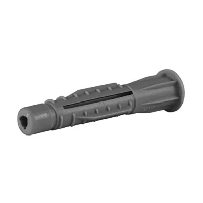 Imagen de Sysfix 2100800 Pack de 100 tacos fijación NP, tipo nudo con cuello largo para todo pared (polipropileno, 5 x 60 mm)
