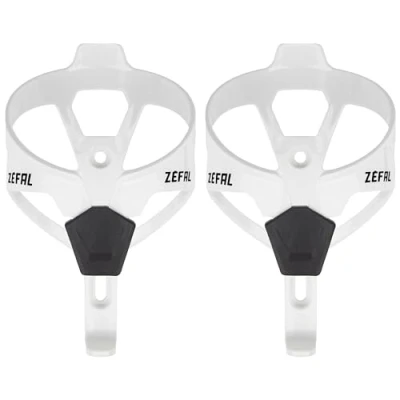 Imagen de ZEFAL Pack Pulse A2 de Dos Portabidones Bicicleta Ligeros Portabotellas MTB y Carretera Resistente Duradero, 26 g Cada Portabidon Blanco