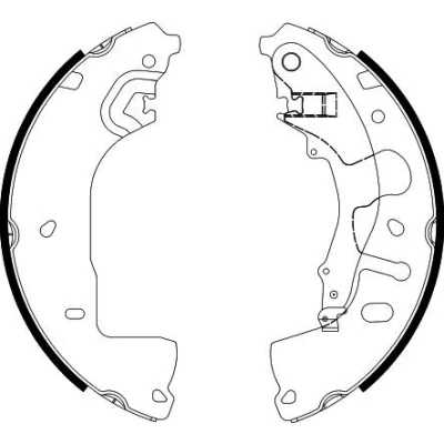 Imagen de TEXTAR 91088600 Zapatas de freno 280mm 52mm con palanca mano sin accesorios reajuste automático