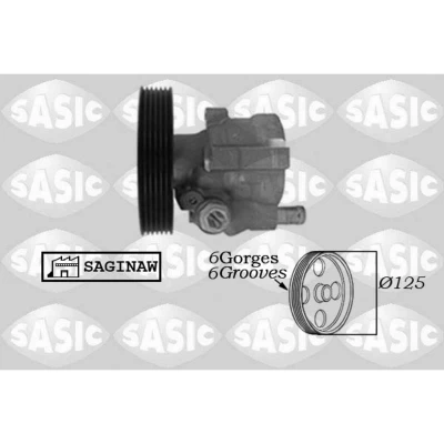 Imagen de SASIC 7074012 Bomba de Direccion hidráulico 6 125mm RENAULT: TRAFIC 2 Kasten, Bus, MASTER OPEL: Vivaro A Furgón, Combi