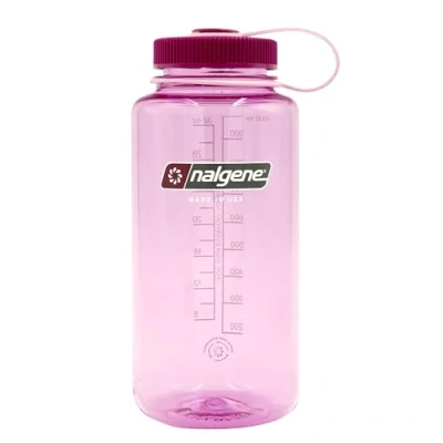 Imagen de Nalgene Sustain Tritan Botella de agua sin BPA hecha con material derivado del 50% residuos plástico, 32 onzas, boca ancha, Cosmo