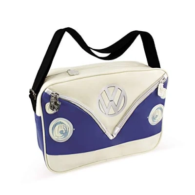 Imagen de BRISA VW Collection Volkswagen Bolsa de hombro viaje y ocio T1 Camper Bus (Bus Front/Azul)