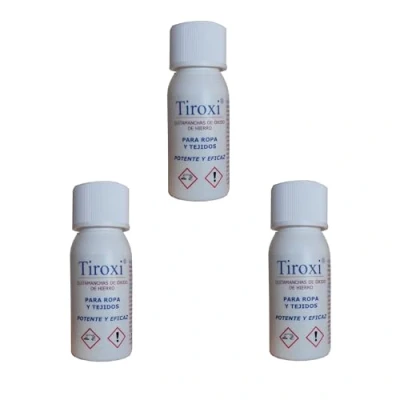 Imagen de Tiroxi Quitamanchas de óxido hierro para ropa y Tejidos (Pack 3 50 mL)