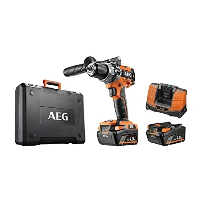 Imagen de AEG Taladro percutor compacto 18V 13mm, 2vel 2 bat x 4,0Ah, 65Nm
