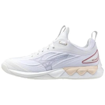 Imagen de Mizuno WAVE Luminous 3 Zapatillas de voleibol, Mujer, Talla: 41, White/aleutian/cloud pink Zapatos