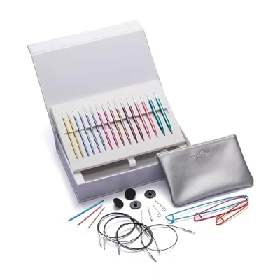 Imagen de KnitPro Agujas de tejer intercambiables Zing, en elegante caja regalo, 3,5, 4,0, 4,5, 5,0, 5,5, 6,0, 7,0 y 8,0 mm