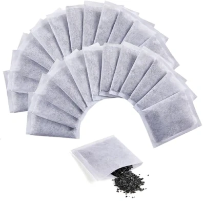 Imagen de Hopeas 24 filtros de agua carbón activado, cáscara coco, sin químicos, absorción olores, reemplazos filtro carbono para destiladores, suministro un año