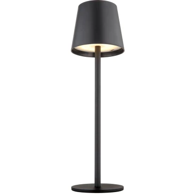 Imagen de Globo Lámpara de mesa LED recargable Vannie, negra, altura 36 cm, CCT