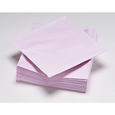 Imagen de Le Nappage Lote de 50 servilletas guata (33 x 33 cm, 2 pliegues), color rosa