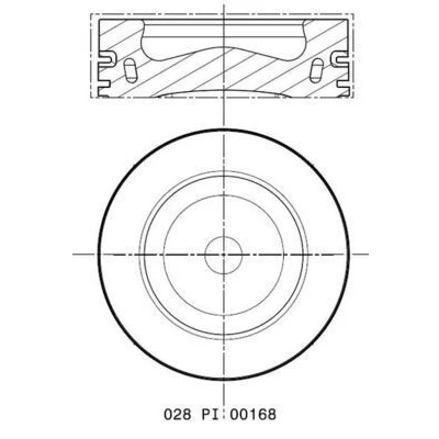 Imagen de Pistón MAHLE ORIGINAL 028 PI 00168 000