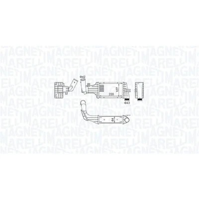 Imagen de Intercooler,aire de admisión MAGNETI MARELLI 351319204160