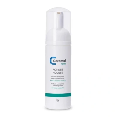 Imagen de Ceramol Actiseb Mousse Detergente Viso e Corpo per Pelle Acneica, 150ml