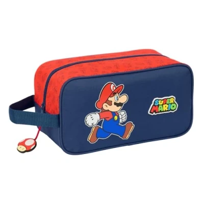 Imagen de Super Mario Trick Zapatillero Mediano, Multiusos, Portatodo, Deporte, Extraescolares, Fútbol, Cómodo y Versátil, 29x14x15 cm