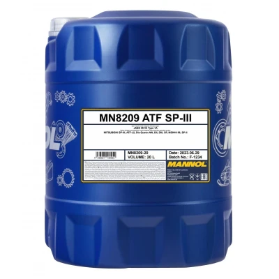 Imagen de MANNOL O.E.M. 8209 for, Korean cars, ATF SP III MN8209 20 Aceite Para Transmisión Automática 20L Rojo