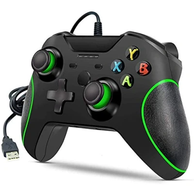Imagen de Controlador con cable para Xbox One, One y mando USB compatible One/S/X/PC Windows 7/8/10 conector de audio 3,5 mm