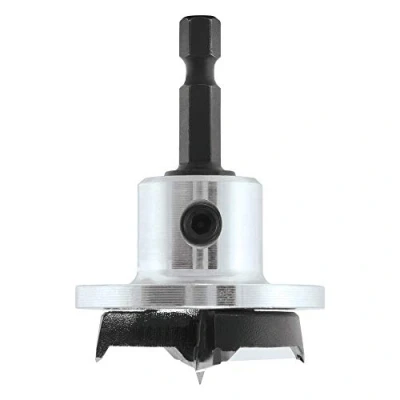 Imagen de Trend Snappy Broca de 35 mm con tope profundidad, para taladrar orificios uniformes diámetro bisagras circulares en puertas cocinas y armarios, SNAP/MB/35DS