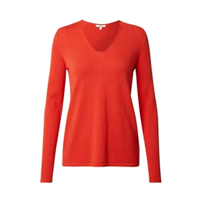 Imagen de TOM TAILOR 1012976 Jersey de punto básico para Mujer, Rojo (11025 Strong Red), M