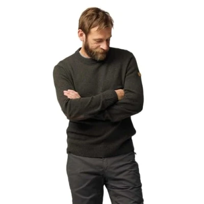 Imagen de Fjallraven Övik Round Neck Sweater M Sudadera, Hombre, Verde, L