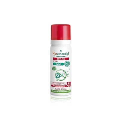 Imagen de Puressentiel Anti Pic Spray bebé Protege y calma la piel del de forma eficaz duradera Ideal después una picadura 100% origen natural 60 ml