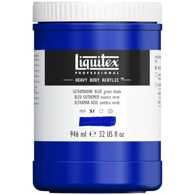 Imagen de LIQUITEX Color acrílico Heavy Body, ultramar (sombra verde), 946 ML