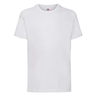 Imagen de Fruit of the Loom SS132B, Camiseta para Niños, Blanco, 9 11 años (Talla del fabricante 140)