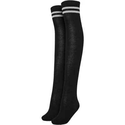 Imagen de Urban Classics Ladies Overknee Socks 2PACK Calcetines por encima de la rodilla black black, Mujer, Talla: 36 39,