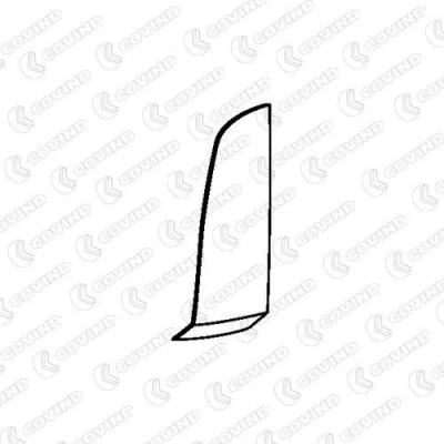 Imagen de COVIND 960/161 Placa deflectora de aire, cabina