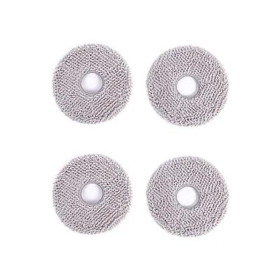 Imagen de ECOVACS Almohadillas Lavables, 4 Unidades por Paquete para Robot Aspirador y fregona DEEBOT X2 Omni/ T20 T10 X1 Turbo Series, Color Gris