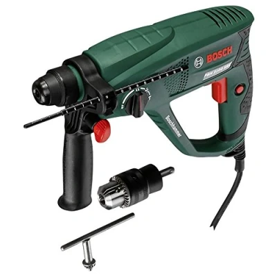 Imagen de Bosch Martillo perforador PBH 2100 SRE, Adaptador SDS, tope de profundidad, empuñadura adicional, maletín, 550 W
