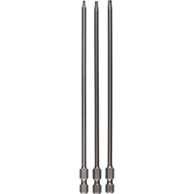 Imagen de Bosch 2 607 001 763 Juego de 3 pzas. puntas atornillar extraduras T8; T10; T15; 152 mm (pack 3)