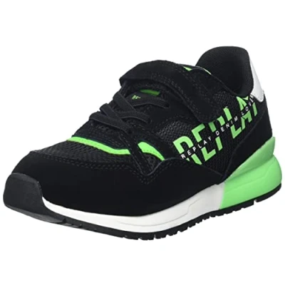 Imagen de Replay Shoot Jr Elastic, Zapatillas, 3069 Black White Acid Green, 36 EU