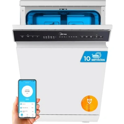 Imagen de Lavavajillas De Libre Instalación Midea Mdwef1034cw 10 Servicios 45cm Blanco E