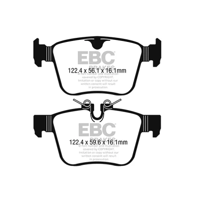 Imagen de EBC Brakes DP42246R Juego de pastillas freno Eje trasero LAND ROVER: Range Rover Evoque, Discovery Sport, Velar, VOLVO: XC60 II