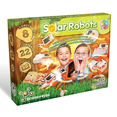 Imagen de Science4you Solar Robot, 8 Robots para Montar, Laboratorio de Mecanica com Niños, Juguetes Solares, Construcciones Niños Incluye Coche Juguete, Kit Robotica Años